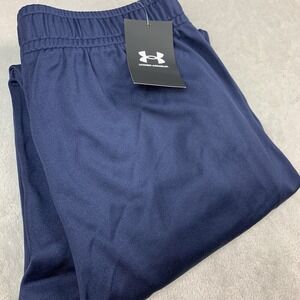 New Under Armour Team Auburn Tigers Warm-Up Pants Womens Small Blue Loose Sample